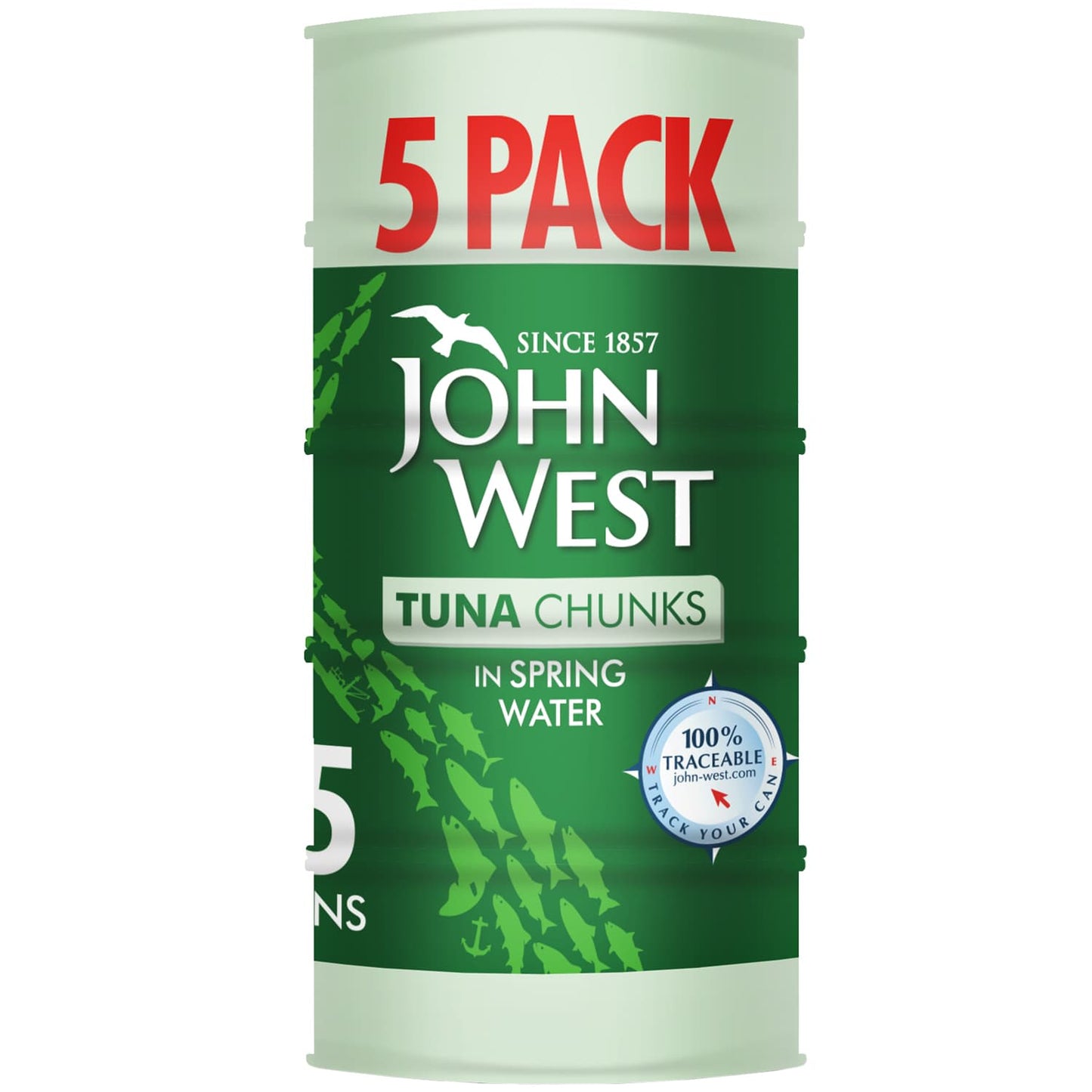 John West Tuna Chunks in Spring Water 132g x 5 Cans