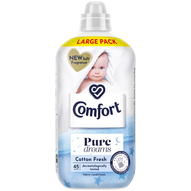 Comfort Fabric Conditioner Detergent 45 Washes 1350ml - Cotton Fresh
