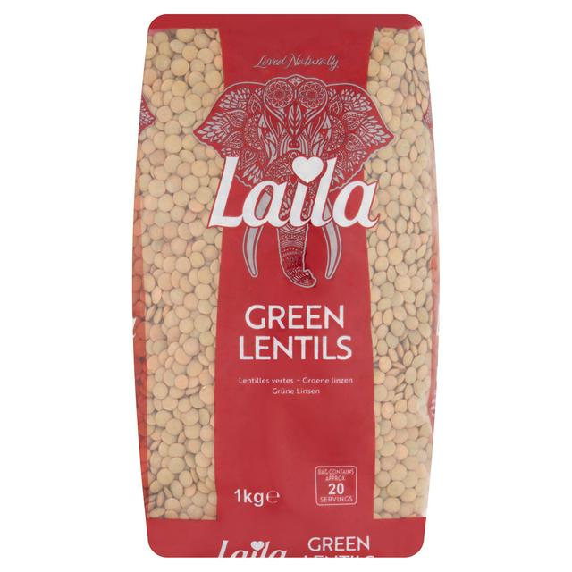 Laila Green Lentils 1KG