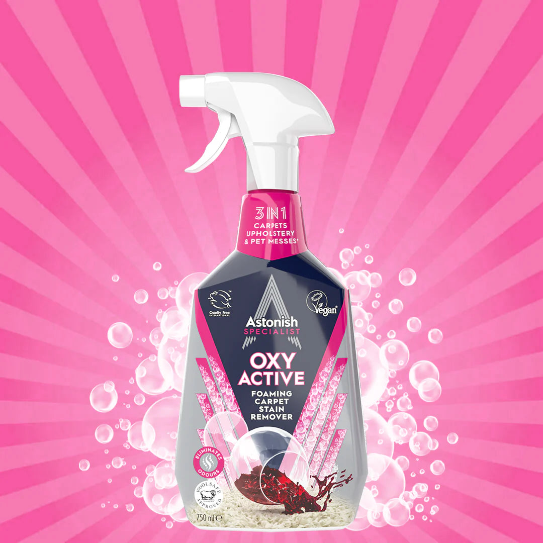 Oxy Active Foaming Carpet Stain Remover 750ml | Astonish Specialist