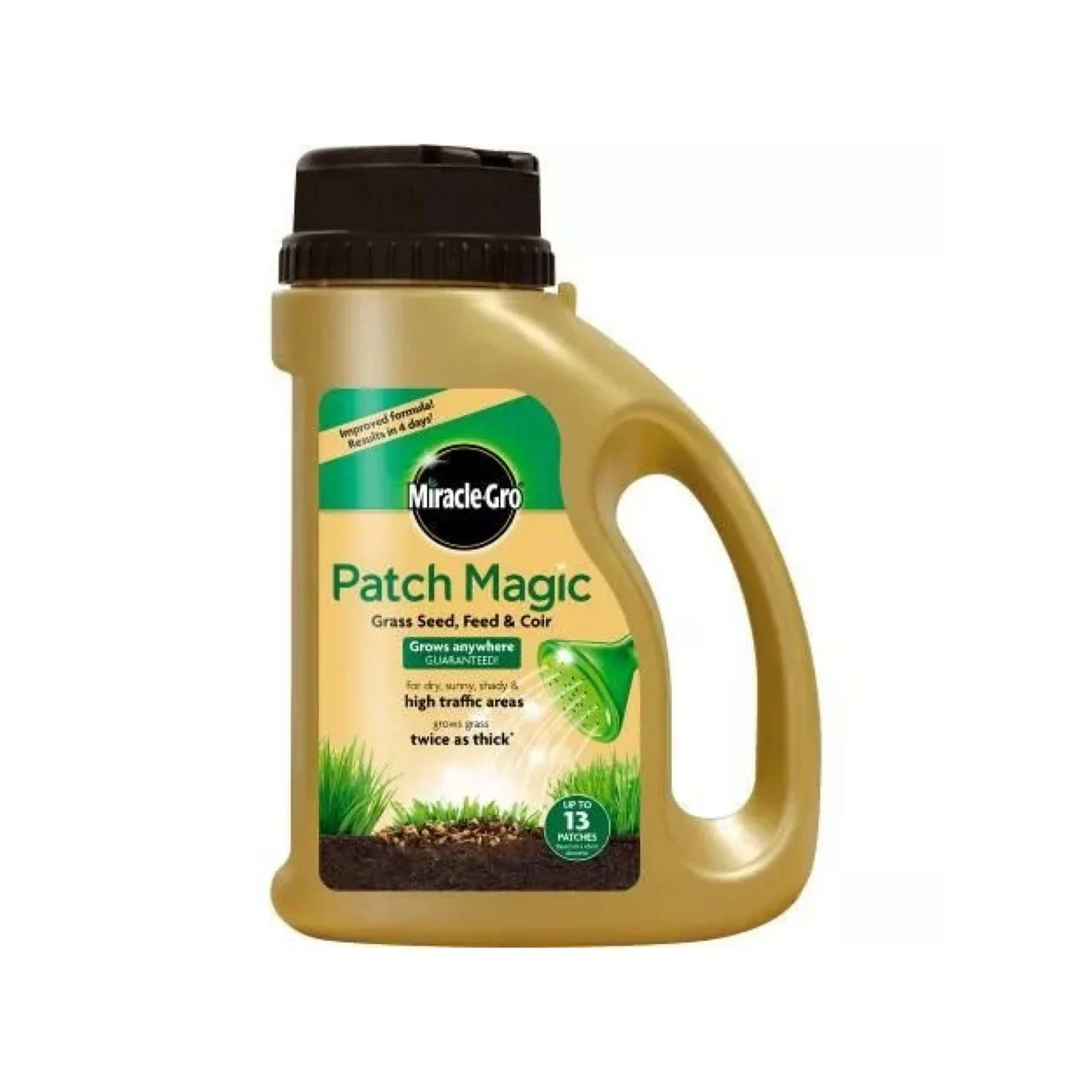 Miracle-Gro Patch Magic 1015g – All-in-One Grass Repair for Bare Patches