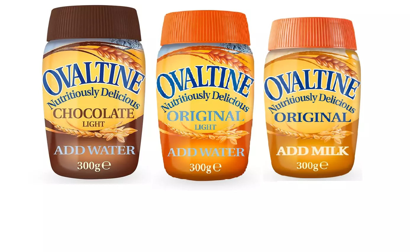 Ovaltine Jar Chocolate, Light, and Original x 300g Powder | Mix Variety