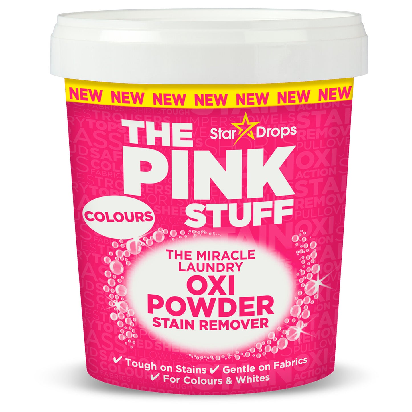 Pink Stuff Laundry Oxi Powder Stain Remover Colours 1KG