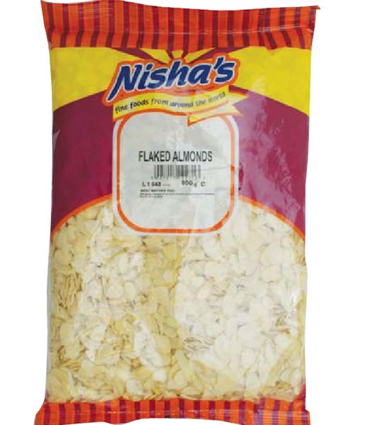 Flaked Almonds 800g Natural Organic | Nisha's