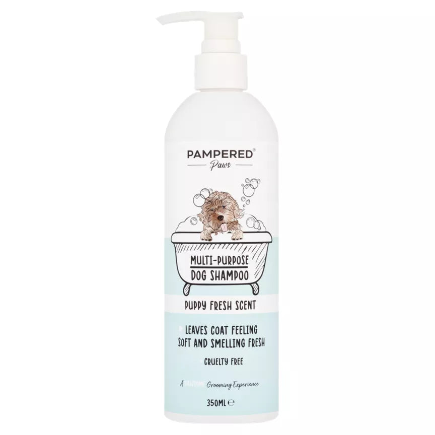 Pampered Paws Multi-Purpose Dog Shampoo 350ml | Puppy Fresh Scent