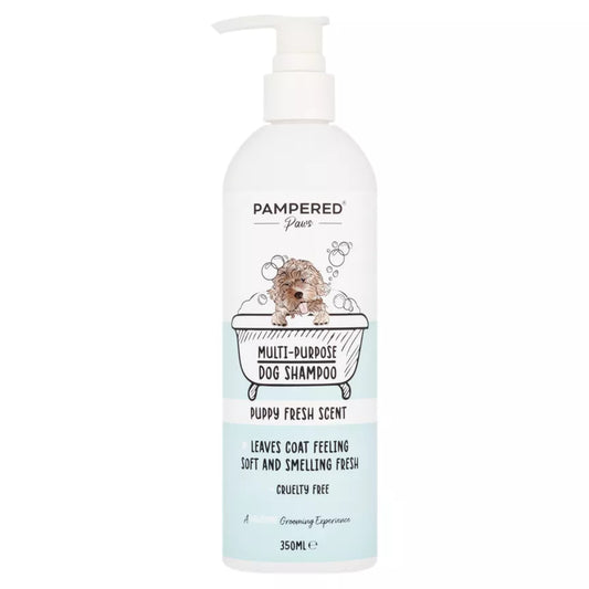Pampered Paws Multi-Purpose Dog Shampoo 350ml | Puppy Fresh Scent
