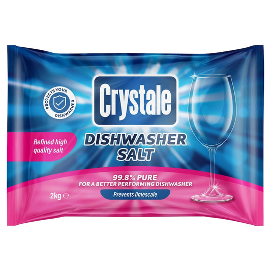 CRYSTALE DISHWASHER SALT, LIMESCALE REMOVER AND WATER SOFTENER (2KG)