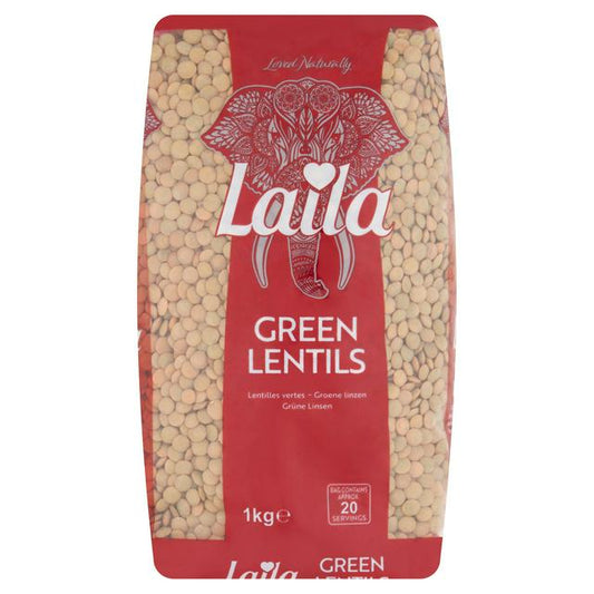 Laila Green Lentils 1KG