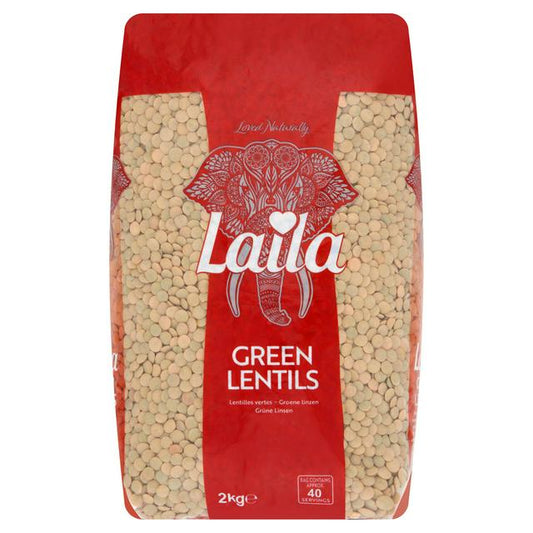 Laila Green Lentils 2KG