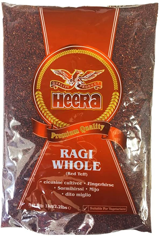Ragi Whole Flour (Red Teff) 1kg | Heera