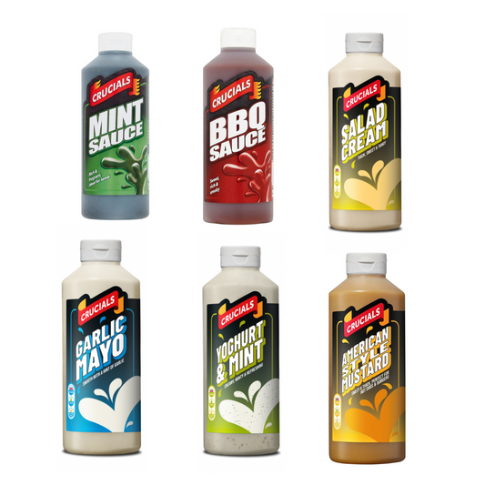 Crucials Sauce x 500ml | Mix Variety | Choose Your Favourite Style!