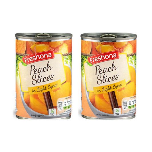 Freshona Peach slices In Syrup 2 x 410g large tins