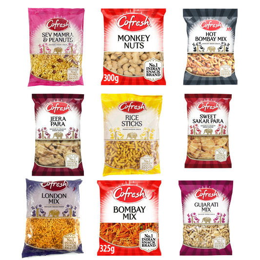 Savoury Indian Snack Cofresh 300 - 325g | Mix Variety | Choose Your Snack!
