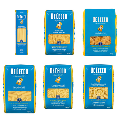 De Cecco Pasta x 500g | Mix Variety Italian Pasta Styles & Types