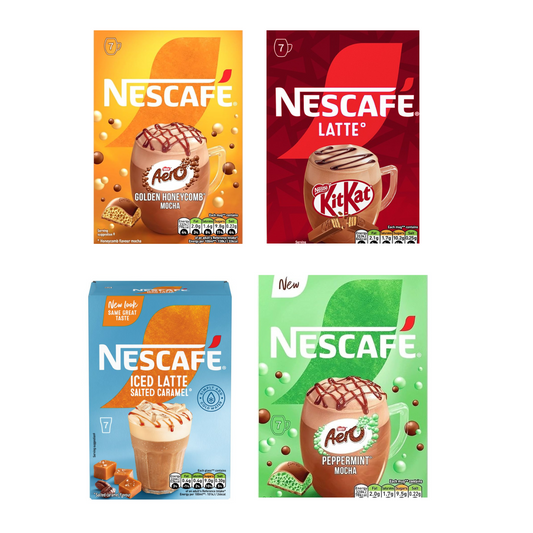 Nescafe Coffee 7 Sachets | Ready Made Instant Coffee | Mix Variety Flavours