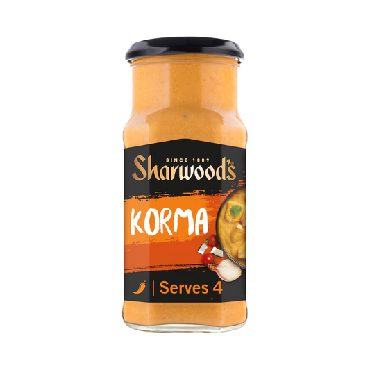 Sharwoods Korma Sauce, 420g – Creamy & Mild Curry Sauce