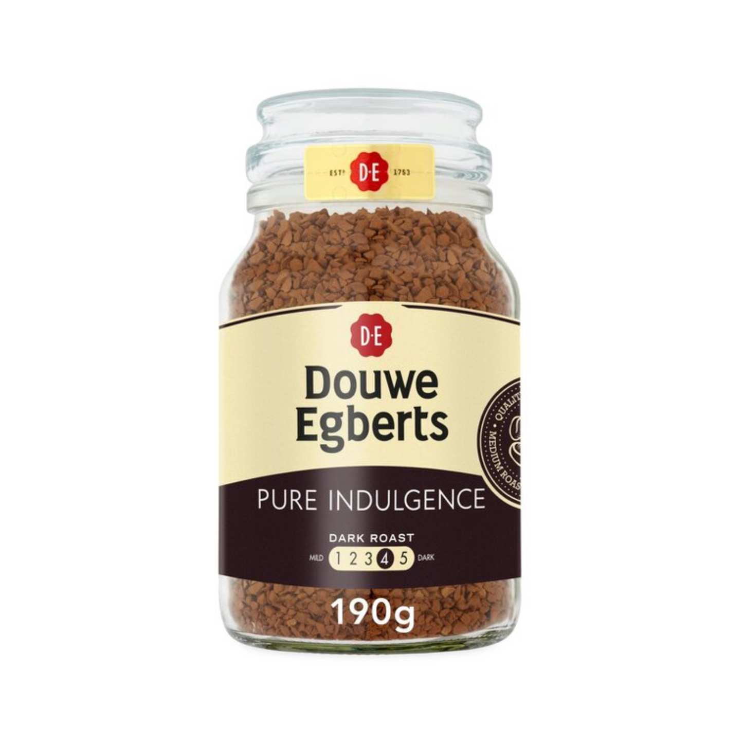 Douwe Egberts Pure Indulgence Dark Roast Instant Coffee – 190g