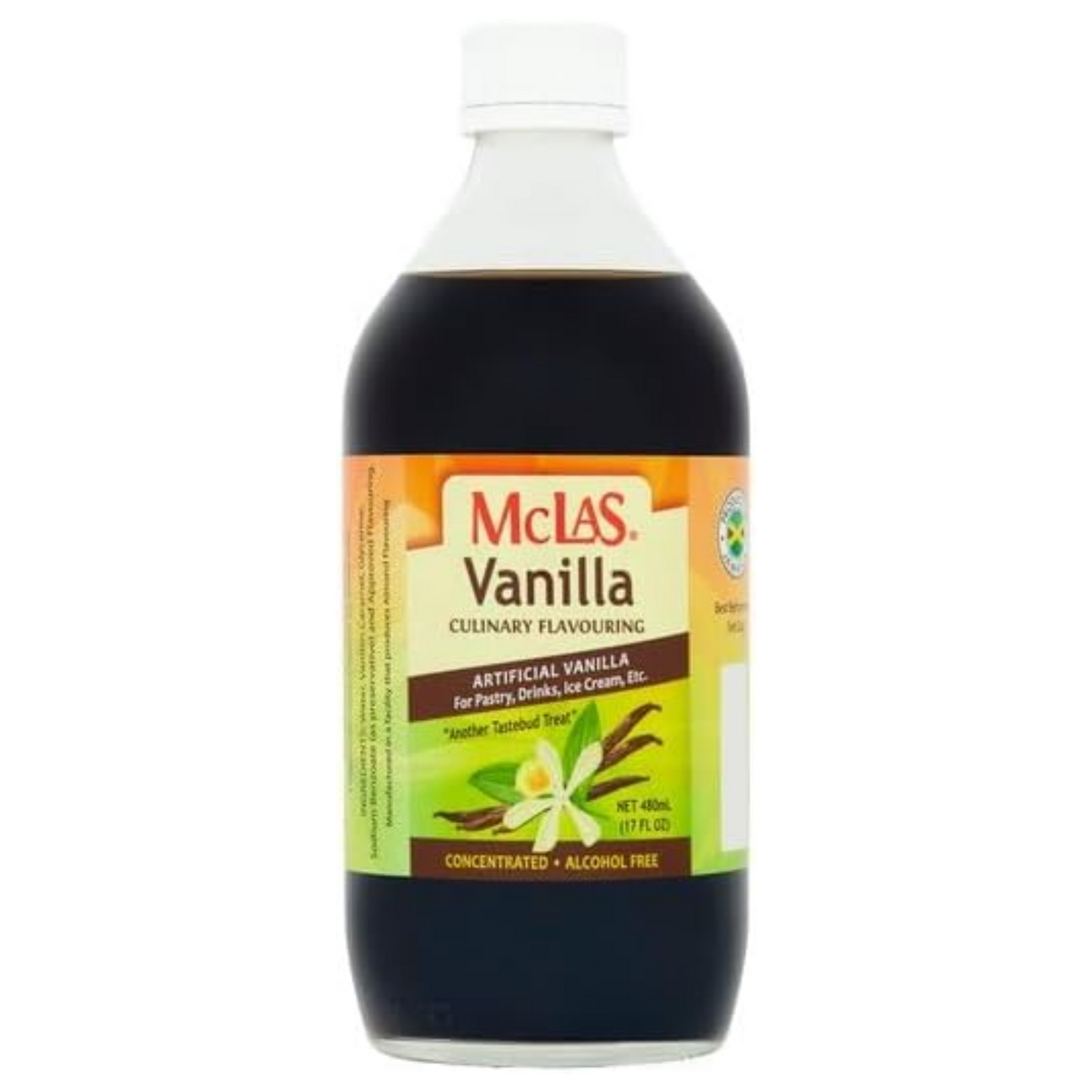 Mclas Vanilla Culinary Flavouring 480ml – Artificial Vanilla Essence