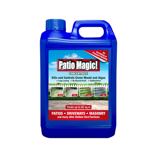Patio Magic 2.5L Concentrate – Powerful Outdoor Cleaner for Patios, Paths & Driveways