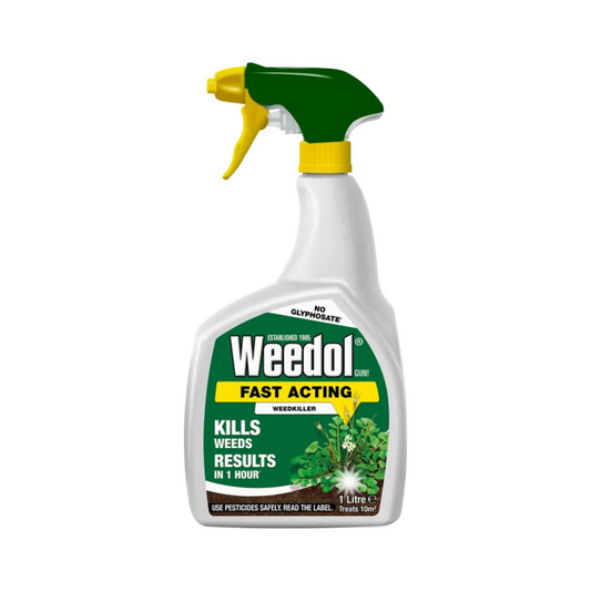 Weedol Fast Acting Weedkiller 1L – Rapid Weed Control for Gardens & Driveways