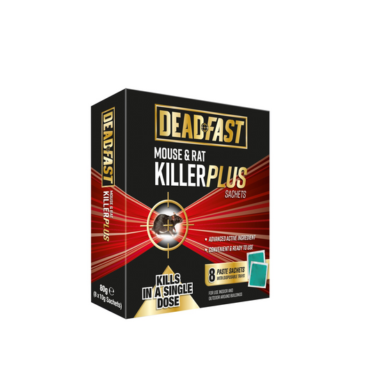 Deadfast Mouse & Rat Killer Plus 8 Sachets – 80g