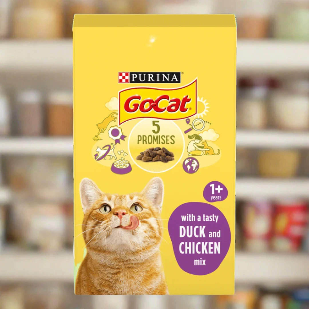 GoCat 1+ Purina 2kg with a Tasty Duck and Chicken Mix