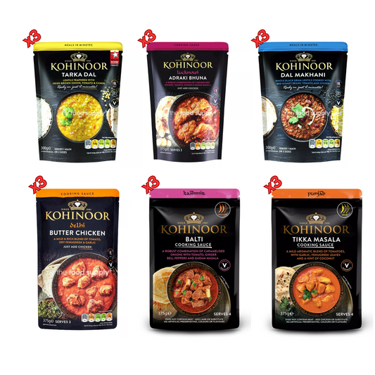 Kohinoor Ready Meals 300-375g x 3 Packs | Cooking Sauces | All Variety