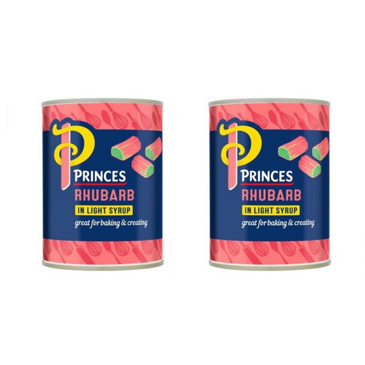2 X Princes Rhubarb In Light Syrup 540G