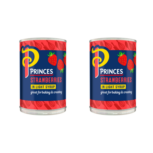 2 X Princes Strawberry In Light Syrup 410G