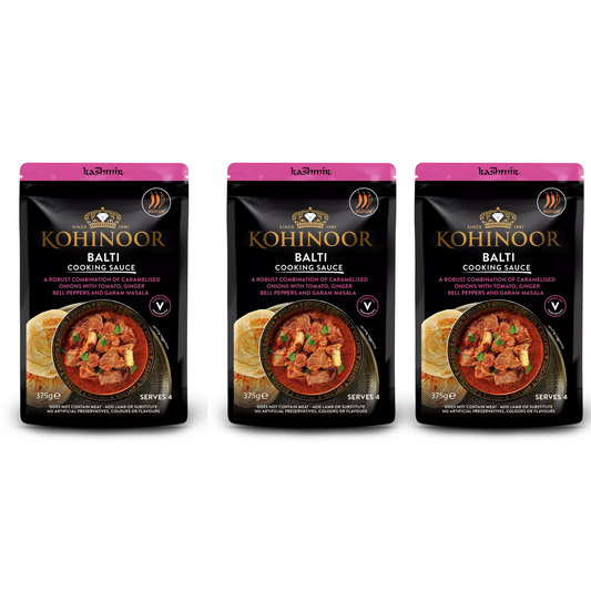 Kohinoor Ready Meals 300-375g x 3 Packs | Cooking Sauces | All Variety