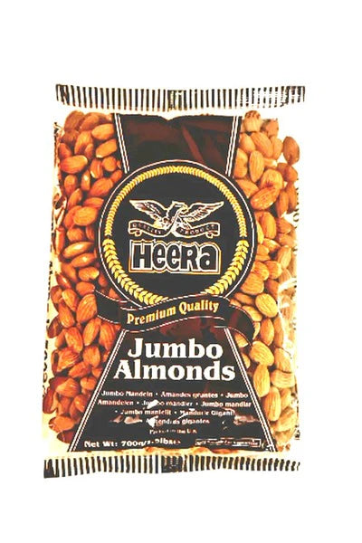 Jumbo Almonds Large Raw 700g | Heera