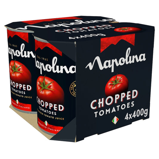Napolina Chopped Tomatoes In A Rich Tomato Juice 4 X 400G