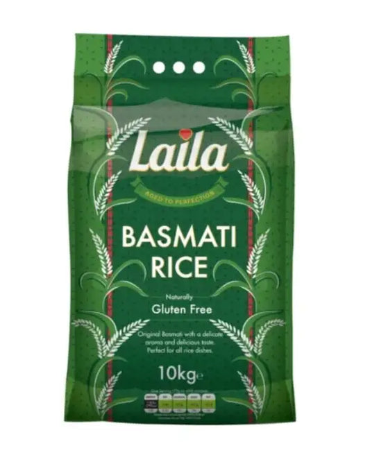 Laila Basmati Rice 10kg Perfect For All Rice Dishes