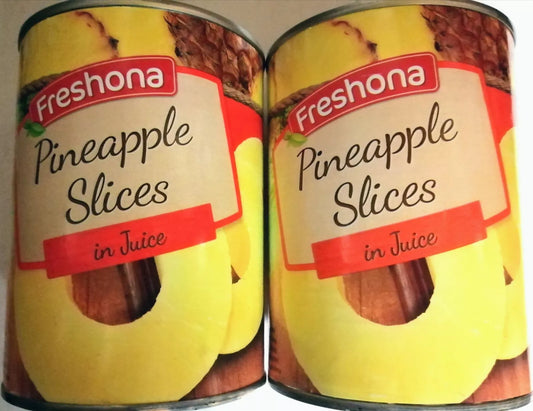 Freshona Pineapple slices In Juice 2 x 567g large tins