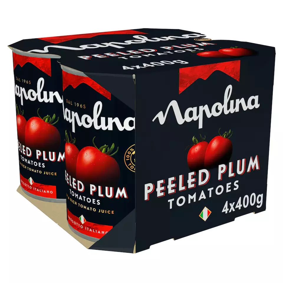 Napolina Peeled Plum Tomatoes 4 X 400G