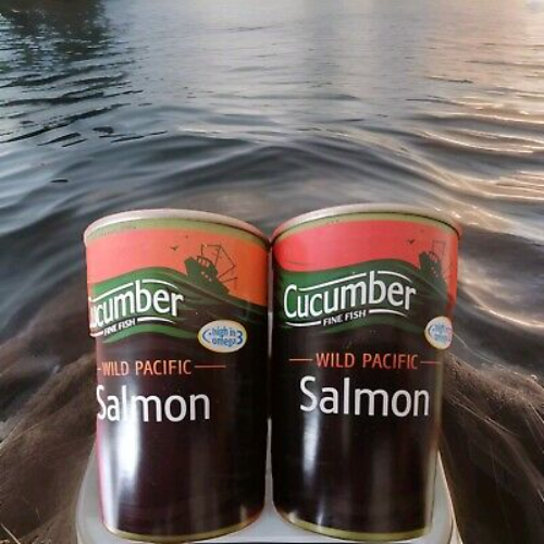 Cucumber Fine Fish Salmon Wild Pacific 2 tinned x 418g